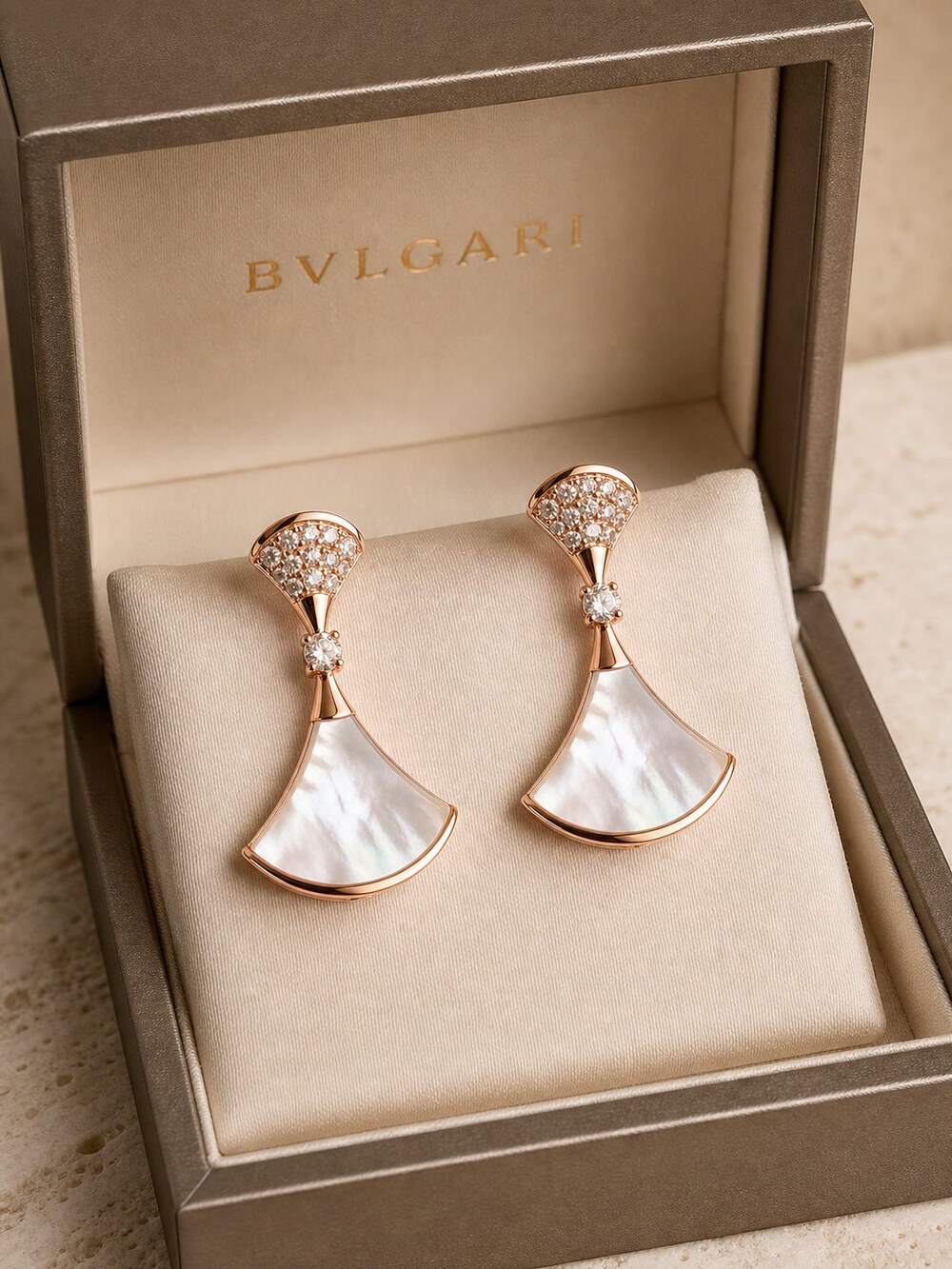 Bulgari Refined Statement Earrings Style 6 | New with Box - Picture 3 of 9